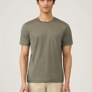 Sunspel Classic Khaki Men's Short Sleeve Tee